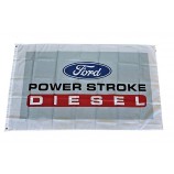 Mountfly Ford Diesel Trucks Power Stroke Trucking Hochleistungs-Banner Flagge 3X5 Fuß Man Cave