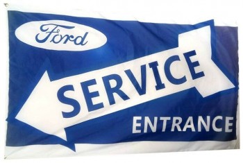 Ford Service Flag Banner 3x5 Ft Ford Mustang F-150 Xlt Van F-series