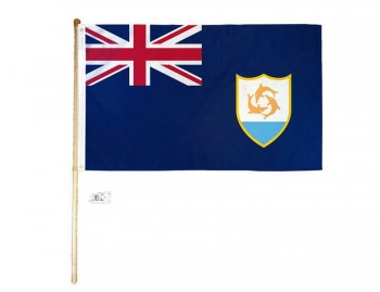 оптовый супермаркет 3x5 3'x5 'полиэфирный флаг anguilla с 5' (футовым) комплектом флагштока с настенным кронштейном и винтами