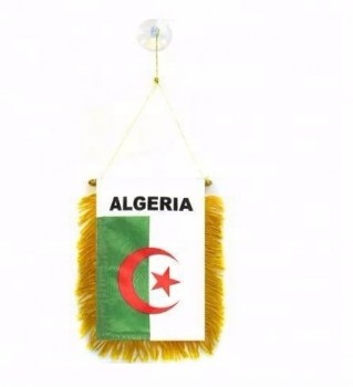 Algerijnse auto kwast vlag / Algerijnse auto opknoping kwast banner
