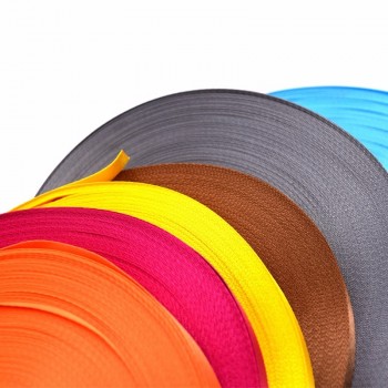 factory wholesale price polyester plain stripe webbing