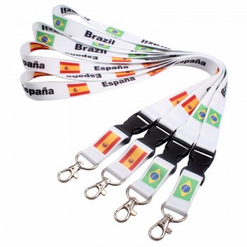 good reputation neck wallet polyester lanyard with your logo