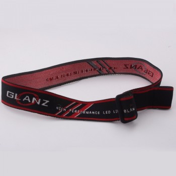 customized elastic band for headlamp jacquard sublimation print logo