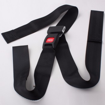 Custom nylon lap belt 2 inch width solid color