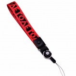 factory inexpensive polyester jacquard fabric fashion lanyard