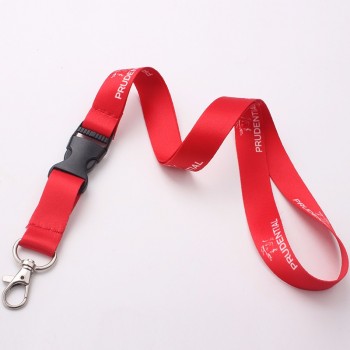 fashion personalized in usa sublimation red polyester neck lanyard