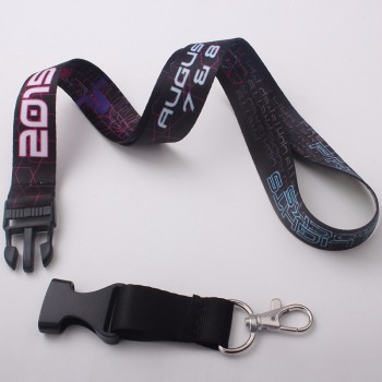nfl lanyard with quick-release buckle polyester material