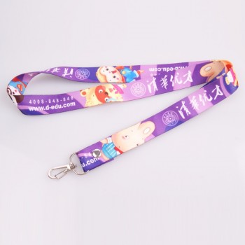Top sale polyester sublimation cheap cute lanyard