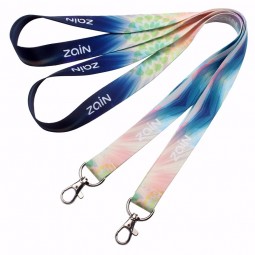 fashion sublimation polyester lanyard custom logo