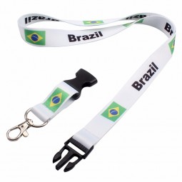 heat transfer lanyard with hook/make one custom lanyard with release buckle