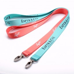 factory customized polyester sublimation printed lanyard