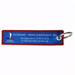 embroidered keychain custom fabric key tag keychain custom keychain manufacturer