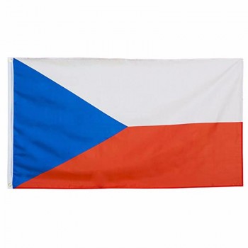 Banner de bandera de República Checa de poliéster de venta caliente