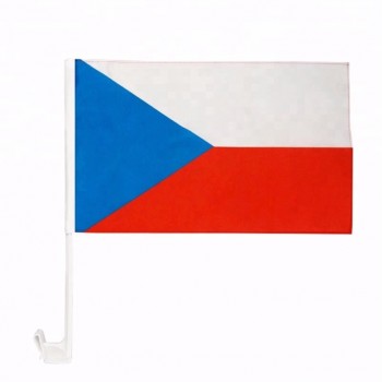 bandera nacional del coche de la república checa / bandera de la ventana del coche del país CZ