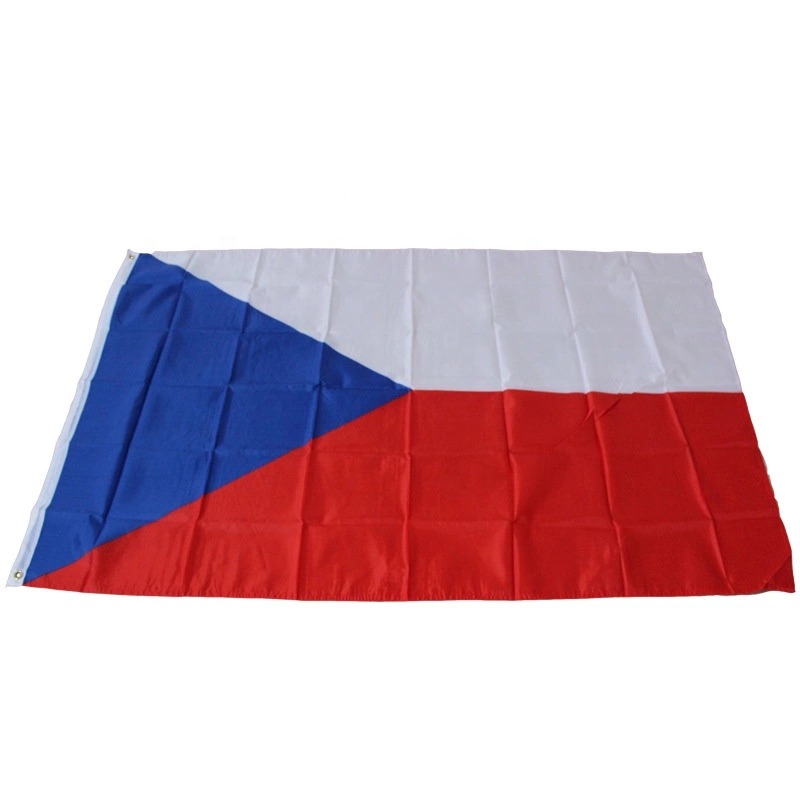 2020 euro hersteller großhandel 68d polyester 90 * 150 cm 3 * 5 füße nation banner cz tschechische flagge