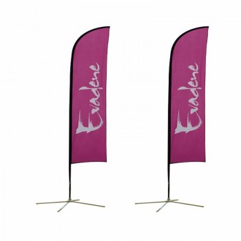 outdoor advertising promotion feather beach flag