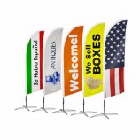 Tall Vertical Flutter Curved Bow Swooper Banner Sign Feather Flag