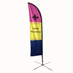 outdoor aluminum pole normal size feather flag beach flag.
