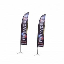 venta al por mayor promoción al aire libre bandera de plumas / bandera de playa / kit de bandera de plumas para la venta