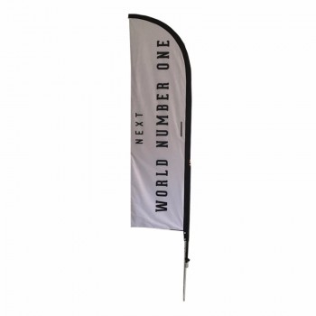 bandera de playa de plumas resistente al viento de publicidad empresarial