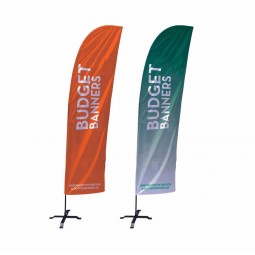 swooper banner feather flutter Bow tall curved Top flag sign