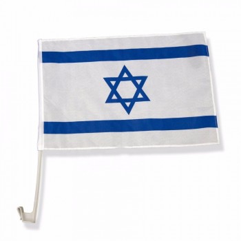 promocional al por mayor bandera nacional del coche de israel