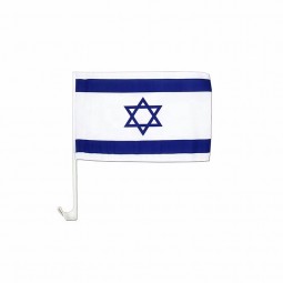promotional wholesale feather israel national car flag