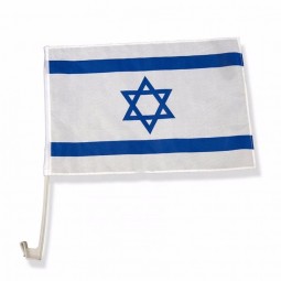 팔레스타인 차 창 이스라엘 깃발을 인쇄하는 주문 폴리 에스테