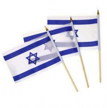 中国国旗制造商以色列棍子国旗4“ x6”