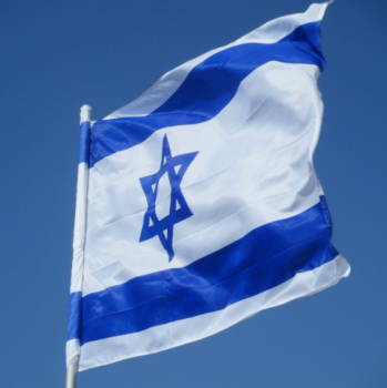 Bandera nacional de 3x5 pies israel al aire libre personalizada para el día nacional