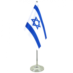 Office Use Polyester Israel Desk Flag Custom