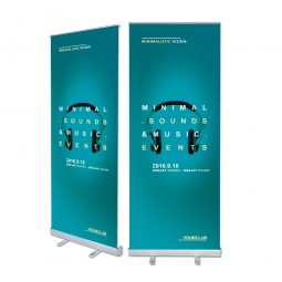 Luxus breite Basis Teardrop Customized Retractable Roll Up Banner Ständer für die Anzeige