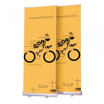 klassieke draagbare intrekbare legering materiaal roll-up banner voor tentoonstelling