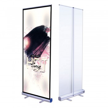 estructura de aluminio rollup banner stand display exposición promoción