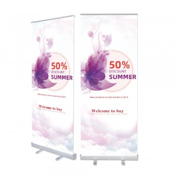 lujo waterdrop roll up banner stand publicidad pantalla impresión digital personalizada