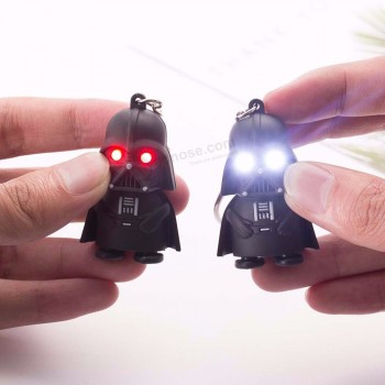 ailend 2019 star wars sleutelhanger licht zwart darth vader hanger LED sleutelhanger voor geschenk van de mens