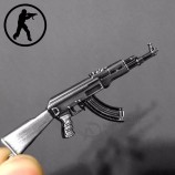 Novelty Counter Strike Gun AK47 personalised Keychain Men Trinket Awp Rifle Sniper CS GO Saber Men's Bag Car Key Chain Jewelry Souvenirs Gift