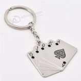 Persönlichkeit Schlüsselbund Royal Flush Poker Spielkarte Schlüsselring Metall Geschenke schlüsselanhänger Charme Schmuck Für Frauen Männer Autozubehör