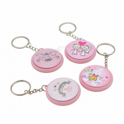 Custom design wedding souvenir double side plastic keychain,personalised keyrings