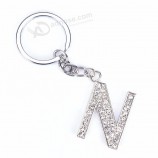 Crystal Rhinestone Alphabet Keyring Initial Letter Key Ring Chain Unisex Keychain Letters