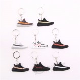 Mini Silicone BOOST 350 V2 Shoes cute Keychain Bag Charm Woman Men Kids Key Ring Key Holder Gift SPLY-350 Chic Sneaker Keychain