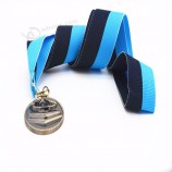 eco-friendly award ribbon medal lanyard customized design