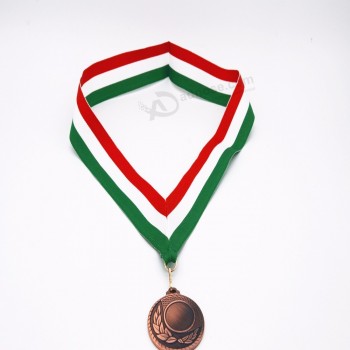 Sports event medal ribbon with J hook