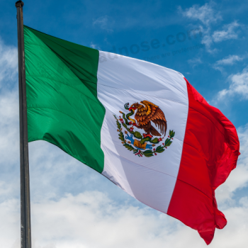 Custom spanish Mexico flag digital sublimation Flagge Mexikos