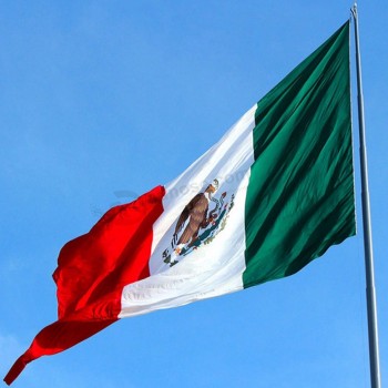 Bandiera della decorazione del governo dell'hotel stampata bandiera nazionale messicana 3 * 5ft