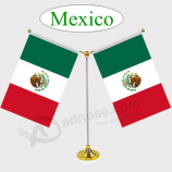 produttore bandiere messicane da tavolo messicano in poliestere messicano