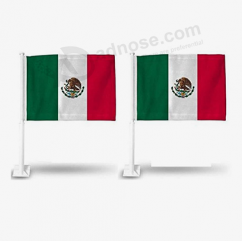 aangepaste Mexicaanse auto vlag voor autoraam Mexico auto vlag