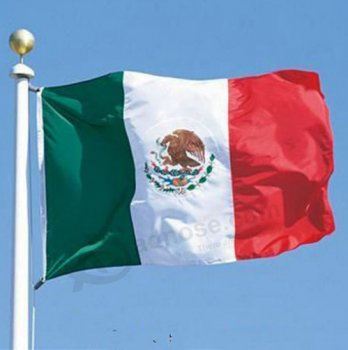 poliéster 3x5ft bandeira do país nacional mexicano do méxico