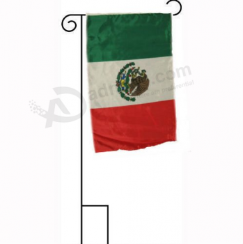 마당 미니 멕시코 국기 야외 멕시코 폴리 에스터 정원 플래그