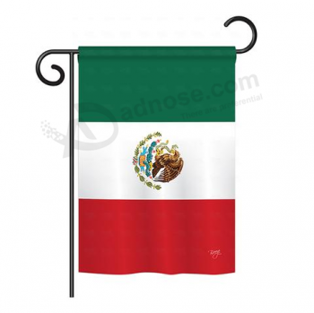 knitted polyester garden yard mexico flag for outdoor